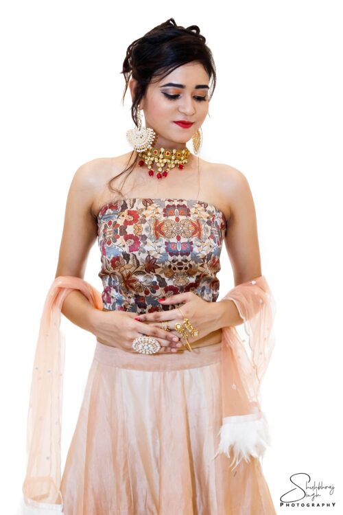 Floral Indo-western Lehenga