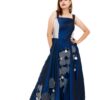 Blue cocktail party gown