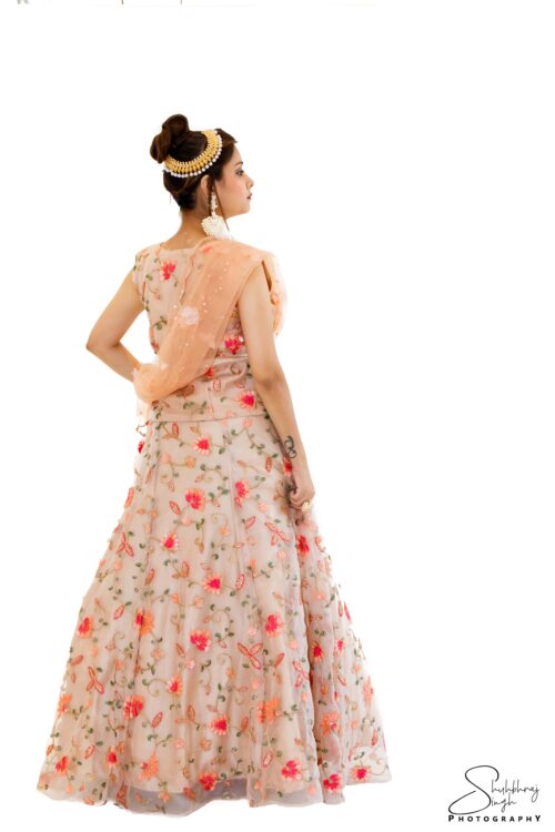 FLORAL EMBROIDERED LEHENGA