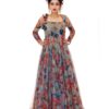 MFLORAL PRINTED LONG GOWN