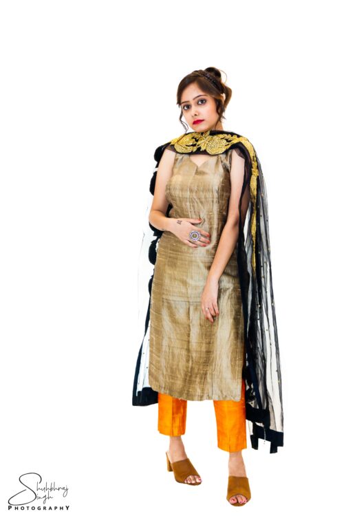 Casual silk kurta & pant